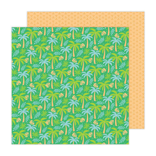 Pebbles - Cool Boy Collection - 12 x 12 Double Sided Paper - Palm Trees