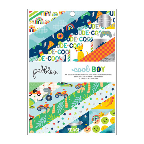 Pebbles - Cool Boy Collection - 6 x 8 Paper Pad