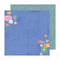 Pebbles - Cool Girl Collection - 12 x 12 Double Sided Paper - Patches