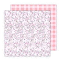 Pebbles - Cool Girl Collection - 12 x 12 Double Sided Paper - Petals