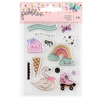 Pebbles - Cool Girl Collection - Clear Acrylic Stamps