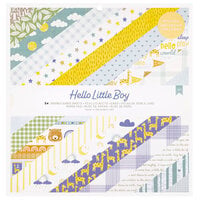 American Crafts - Hello Little Boy Collection - 12 x 12 Paper Pad