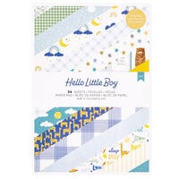 American Crafts - Hello Little Boy Collection - 6 x 8 Paper Pad