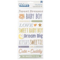 American Crafts - Hello Little Boy Collection - Thickers - Phrase