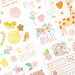 American Crafts - Hello Little Girl Collection - 6 x 12 Cardstock Stickers - Gold Foil