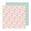 Pebbles - Sunny Bloom Collection - 12 x 12 Double Side Paper - Blossom