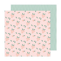 Pebbles - Sunny Bloom Collection - 12 x 12 Double Side Paper - Blossom