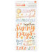 Pebbles - Sunny Bloom Collection - Puffy Stickers - Phrase