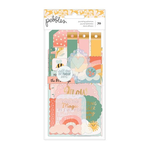 Pebbles - Sunny Bloom Collection - Ephemera - Journaling