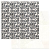 American Crafts - Cedar House Collection - 12 x 12 Double Sided Paper - Cameras
