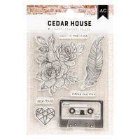 American Crafts - Cedar House Collection - Clear Acrylic Stamps