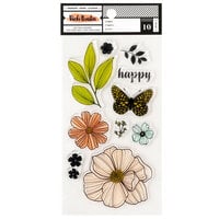 Vicki Boutin - Mixed Media Collection - Clear Acrylic Stamps - Floral