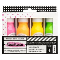Vicki Boutin - Mixed Media Collection - Medium - Acrylic Paint Neon
