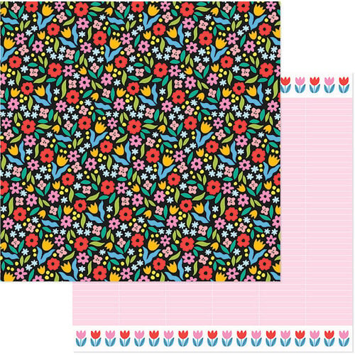 American Crafts - Whatevs Collection - 12 x 12 Double Sided Paper - Mood