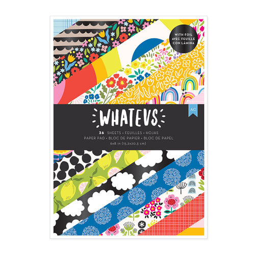 American Crafts - Whatevs Collection - 6 x 8 Paper Pad