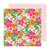 Pebbles - Fun In The Sun Collection - 12 x 12 Double Sided Paper - Paradise Blooms