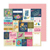 Pink Paislee - Joyful Notes Collection - 12 x 12 Double Sided Paper - See You Soon