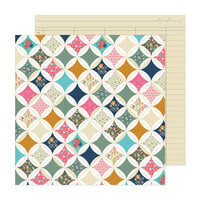 Pink Paislee - Joyful Notes Collection - 12 x 12 Double Sided Paper - With Love