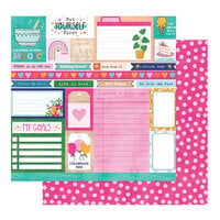 Shimelle Laine - Reasons To Smile Collection - 12 x 12 Double Sided Paper - Feel Good