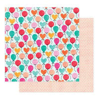 Shimelle Laine - Reasons To Smile Collection - 12 x 12 Double Sided Paper - Party Time