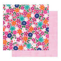 Shimelle Laine - Reasons To Smile Collection - 12 x 12 Double Sided Paper - Bloom Wild