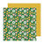 Jen Hadfield - Groovy Darlin Collection - 12 X 12 Double Sided Paper - Groovy Green