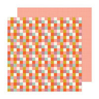 Jen Hadfield - Groovy Darlin Collection - 12 X 12 Double Sided Paper - Checkered