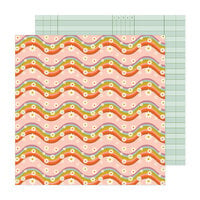Jen Hadfield - Groovy Darlin Collection - 12 X 12 Double Sided Paper - Mellow