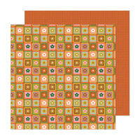 Jen Hadfield - Groovy Darlin Collection - 12 X 12 Double Sided Paper - Granny Square