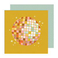 Jen Hadfield - Groovy Darlin Collection - 12 X 12 Double Sided Paper - Disco Fever