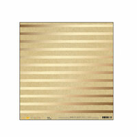 American Crafts - Finders Keepers Collection - 12 x 12 Kraft Paper with Foil Accents - Inspect