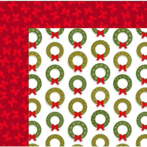 American Crafts - Deck the Halls Collection - Christmas - 12 x 12 Double Sided Paper - I'll Be Home