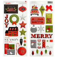 American Crafts - Deck the Halls Collection - Christmas - Cardstock Stickers - 'Tis The Season