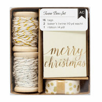 American Crafts - Twine Boxes - Gold and Silver