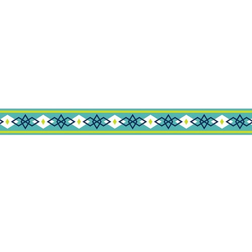 American Crafts - Grosgrain Ribbon - 0.625 Inch - Diamonds - 4 Yards