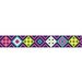 American Crafts - Grosgrain Ribbon - 0.875 Inch - Bright Aztec - 4 Yards