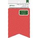 American Crafts - Christmas - Banner - Notch - Red Polka Dot