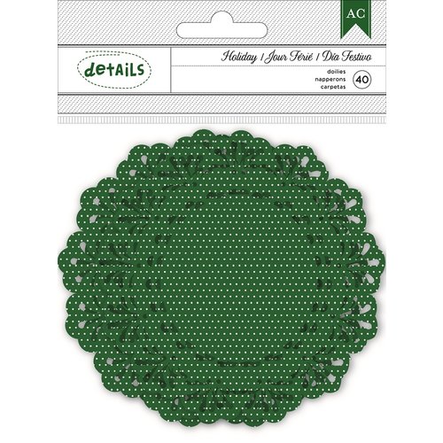 American Crafts - Christmas - Doilies - Green