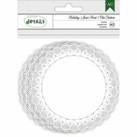 American Crafts - Christmas - Doilies - White