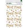 American Crafts - Christmas - Foil Stickers - Noel, Peace
