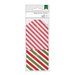 American Crafts - Christmas - Tags - Red and Green Striped