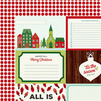 American Crafts - Shimelle Collection - Christmas Magic - 12 x 12 Double Sided Paper - Jolly