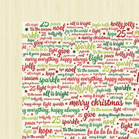 American Crafts - Christmas Magic Collection - 12 x 12 Double Sided Paper - Celebrate