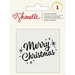 American Crafts - Shimelle Collection - Christmas Magic - Clear Acrylic Stamps - Merry Christmas