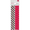 American Crafts - Christmas - Paper Straws - Stripe and Star