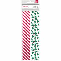 American Crafts - Christmas - Paper Straws - Mistletoe and Stripe