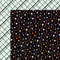 American Crafts - BOOtiful Night Collection - Halloween - 12 x 12 Double Sided Paper - Fright Night