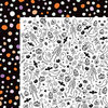 American Crafts - BOOtiful Night Collection - Halloween - 12 x 12 Double Sided Paper - Tricks and Treats