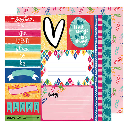 American Crafts - Hustle and Heart Collection - 12 x 12 Double Sided Paper - The Little Things