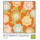 American Crafts - Double-Sided Paper - A la Carte Collection - Butternut Squash, CLEARANCE